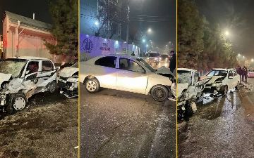 В Алмазарском районе столицы «Нексия» вдребезги разбила «Матиз»